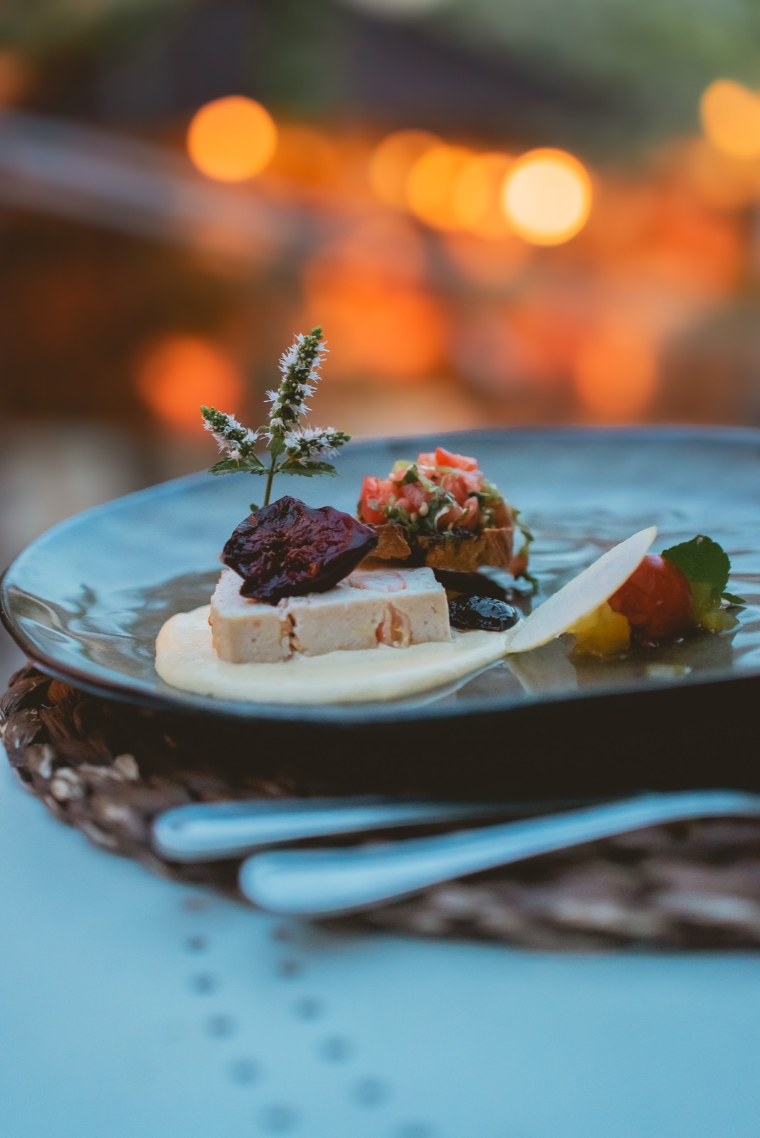 Détail d'une assiette de saison